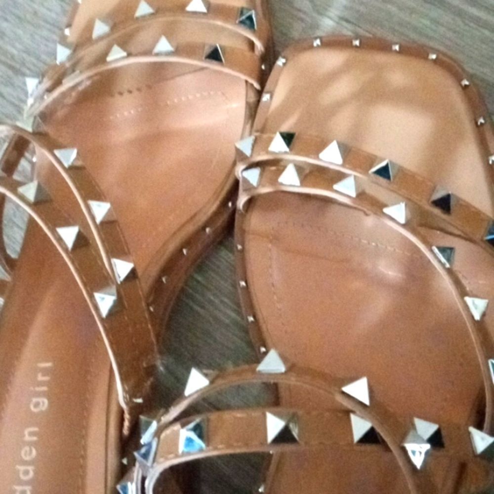 Madden Girl Roamm Slides Heels Sandals 9 - Picture 8 of 8